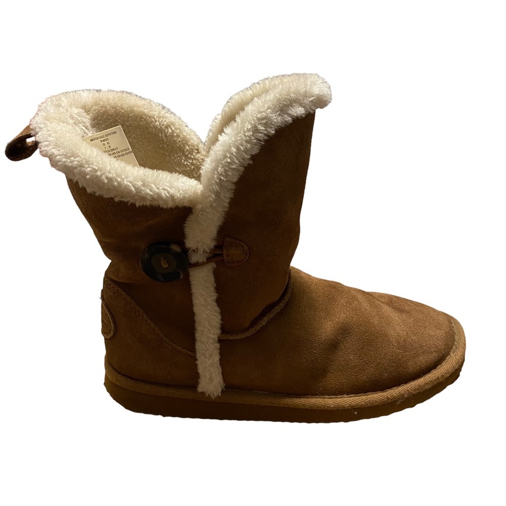 American Eagle Women's Faux Fur Suede Winter Boots